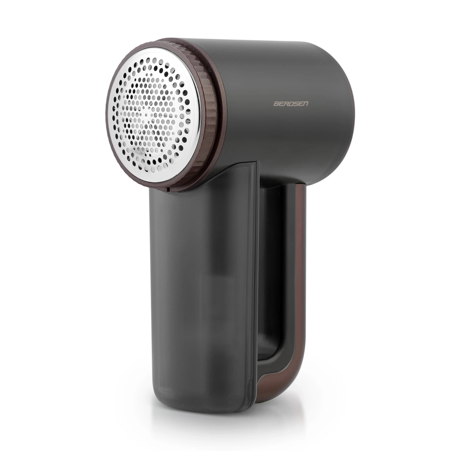 Aparat de curatat scame electric, lame din otel inoxidabil, ecran LCD, 3 niveluri de intensitate a puterii, recipient mare de 120 ml, baterie 2000 mAh, negru