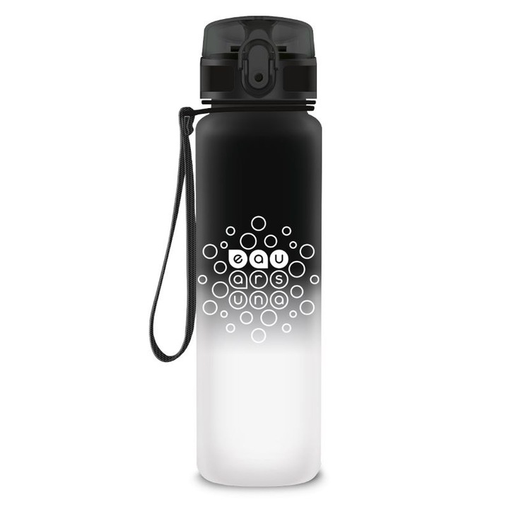 Vizes palack Ars Una Black White 600ml, BPA mentes