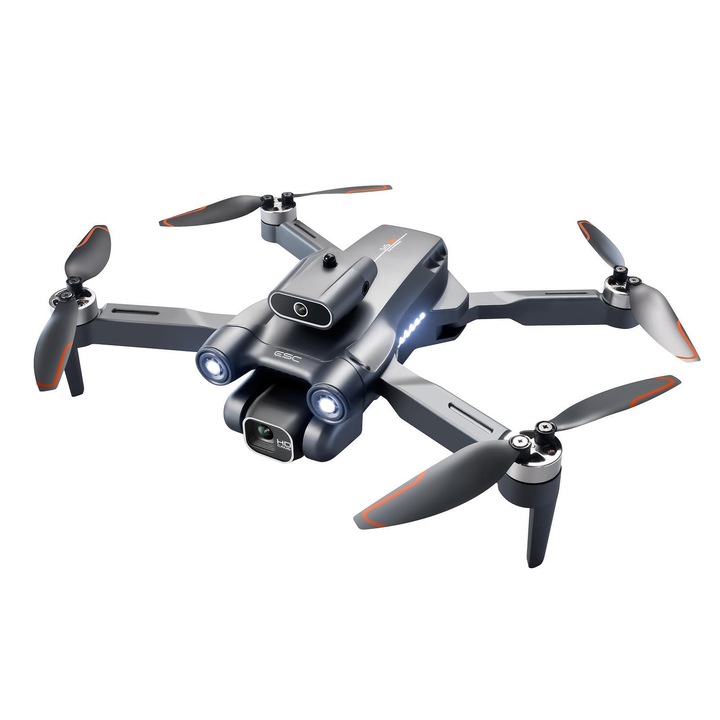 Дрон S1S 4k HD Камера, 360 ​​​​градусово въртене, 2 батерии, Време за полет 14 минути, Черен
