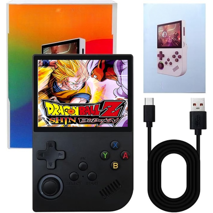 Ретро конзола, преносима, мини, +15 000 игри, San Andreas, NFS, God of War и т.н., 64 GB памет, резолюция 640x480, 3000 mAH, поддържа 28 емулатора, 3,5 инча