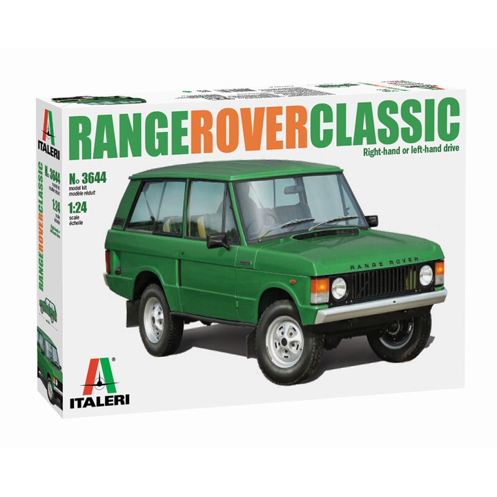 Kit de construit auto Range Rover, Lungime 18.5 cm, Scara 1:24, 14+