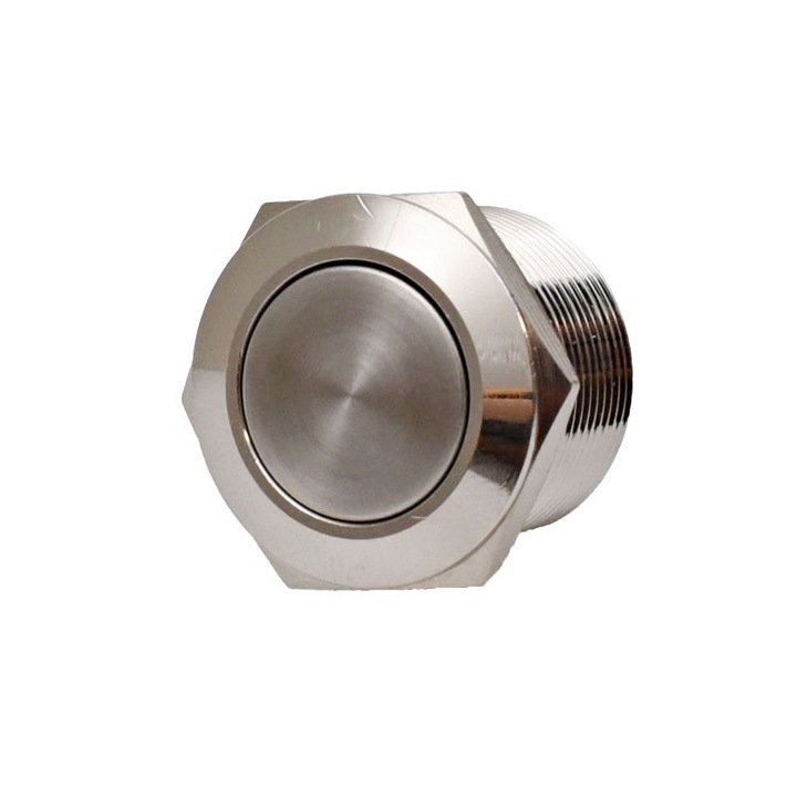 Intrerupator Push Metalic 22mm - Comutator Durabil pentru Iluminat, Instalare Rapida in Locuinte sau Birouri