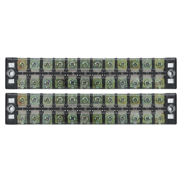 Banda terminala Enforose, 2 bucati, 35A, 600V, capac transparent, 30x18mm