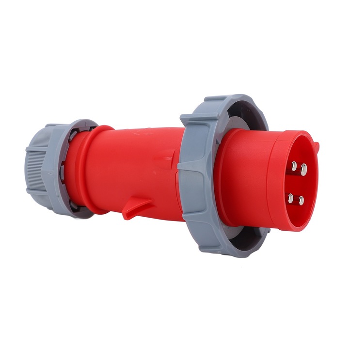 Stecher industrial IP67 32A 380‑415V 3P+E Conector de cuplare de mare putere pentru aeroporturi Fabricarea de automobile