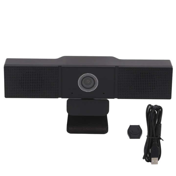 Уебкамера Longziming 1080P с двоен микрофон, 1920x1080P, 30 кадъра в секунда, 120° широкоъгълен ъгъл