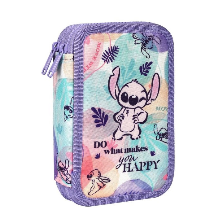 Ученически несесер с пособия Coolpack Jumper 2 Stitch Pastel, 19,5 x 12,5 x 5 cm