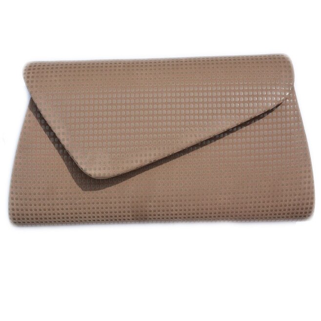 Geanta plic eleganta, D&J Exclusive,maro cu buline