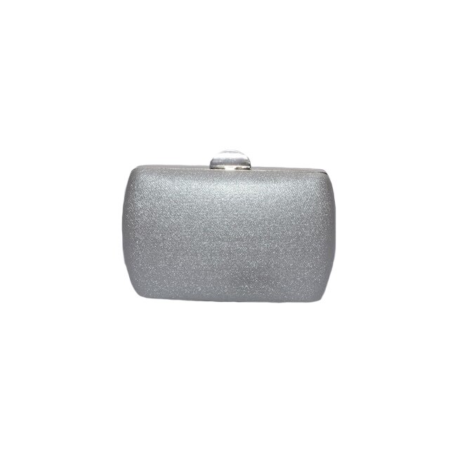 Clutch elegant rigid ,D&J Exclusive, argintiu