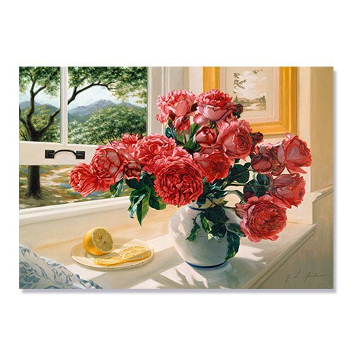 Tablou Canvas - Hot Pink Roses, 75 x 100 cm