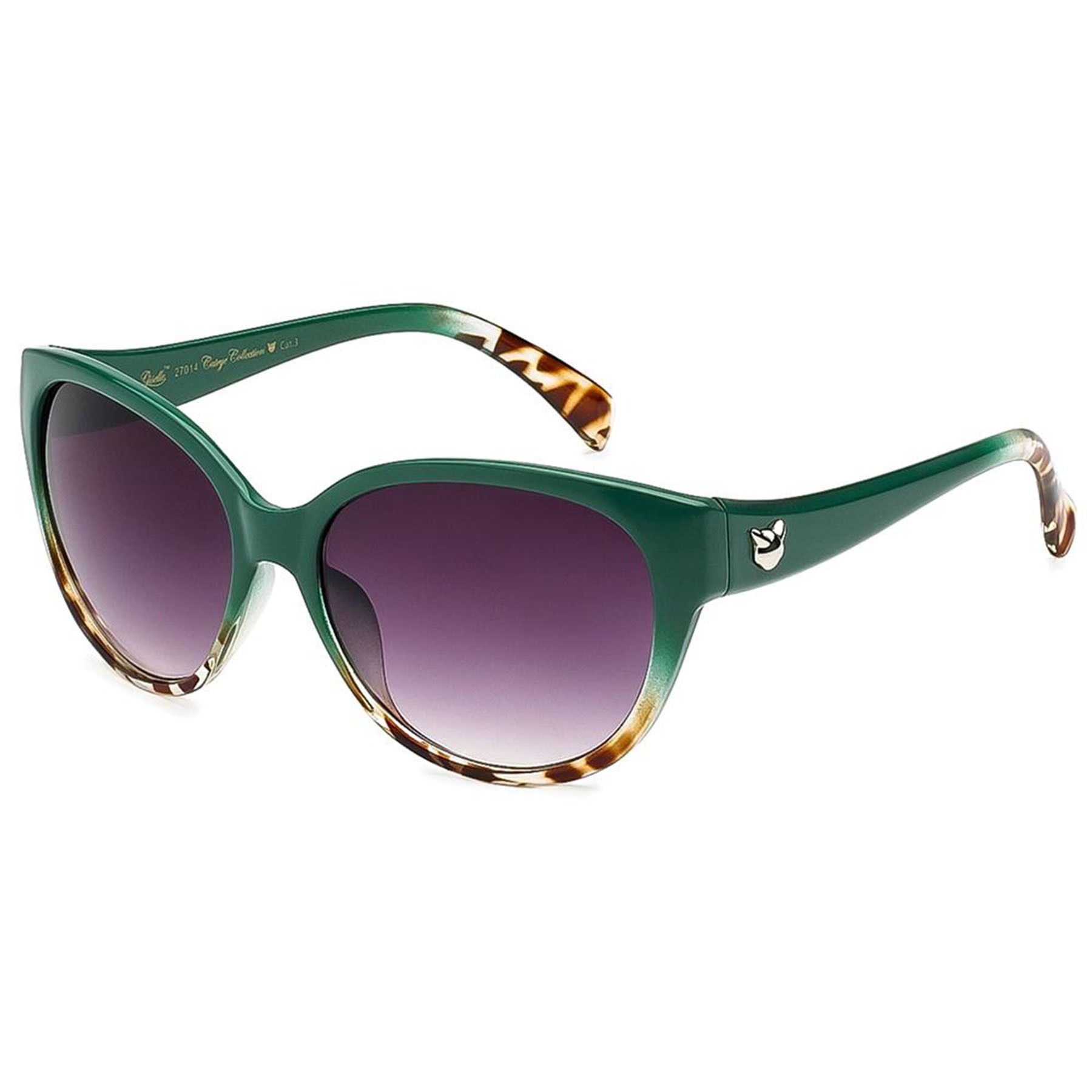 Ochelari de soare Verde de Dama, Lentile Fumuriu, Giselle