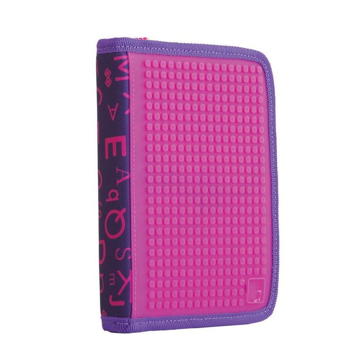 Несесер за моливи Pixie Crew PXA04, лилава азбука