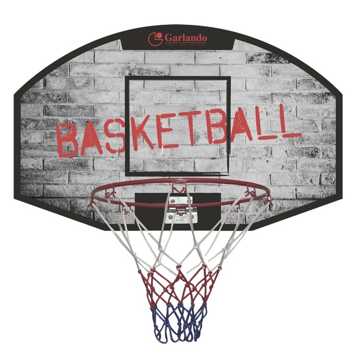 Garlando TOORX Portland kosárlabda karika panel 71x45 cm falra rögzíthető, eredménytábla