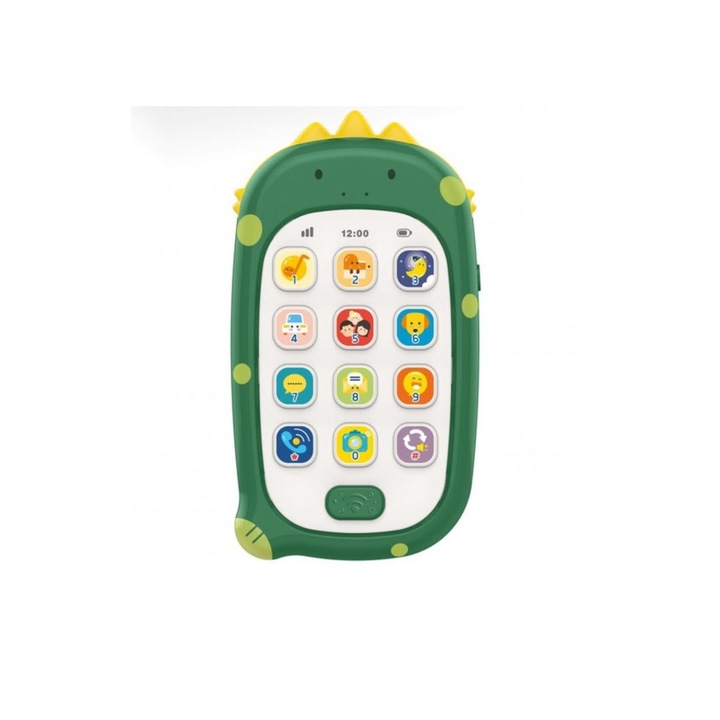 Interaktív telefon babáknak, felvétel funkcióval, tarka, 13 x 7,5 x 2,5 cm, +18 hónap