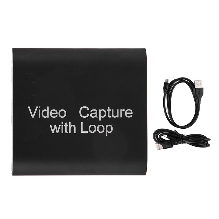 Adaptor video HDMI, Enforose, 4K, 1080P, negru, 5.8x5.5x1.8cm