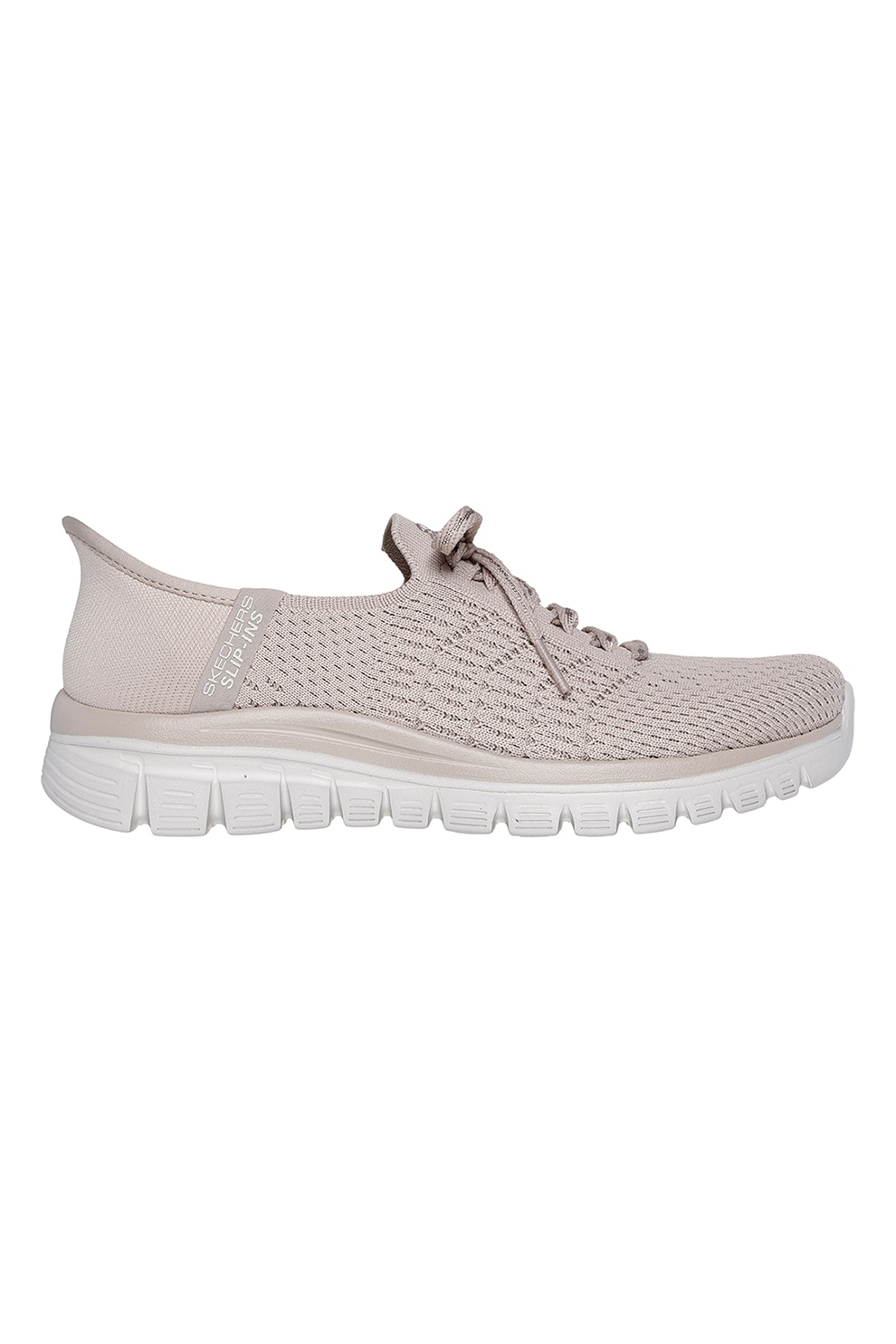 Love Moschino, Pantofi sport slip-on din material textil, Maro