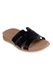 Skechers, Papuci de piele ecologica Desert Kiss, Negru, 35.5