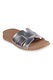 Skechers, Papuci de piele ecologica Desert Kiss, Argintiu, 41