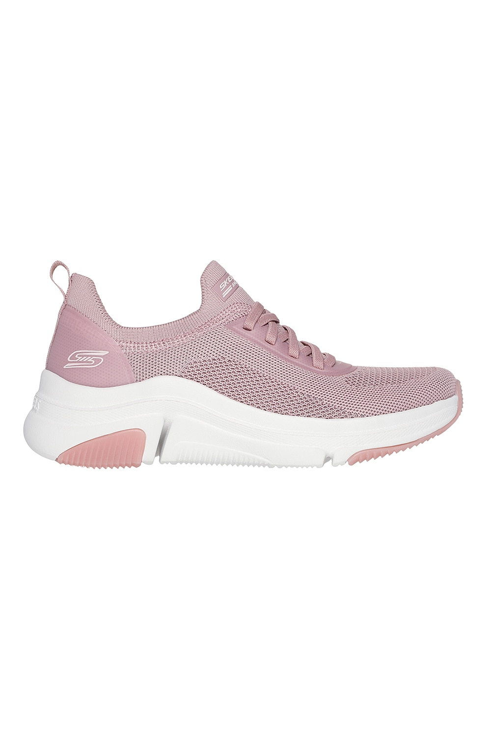 Skechers, Pantofi sport din material textil BOBS Sparrow Flex, Roz