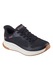 Skechers, Pantofi sport Slip-Ins cu segmente de plasa si sintetice, Negru, 37.5
