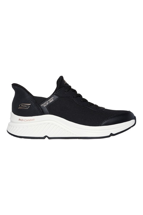 Skechers, Мрежести спортни обувки Bobs Arch Comfort Slip-Ins, Черен, 38