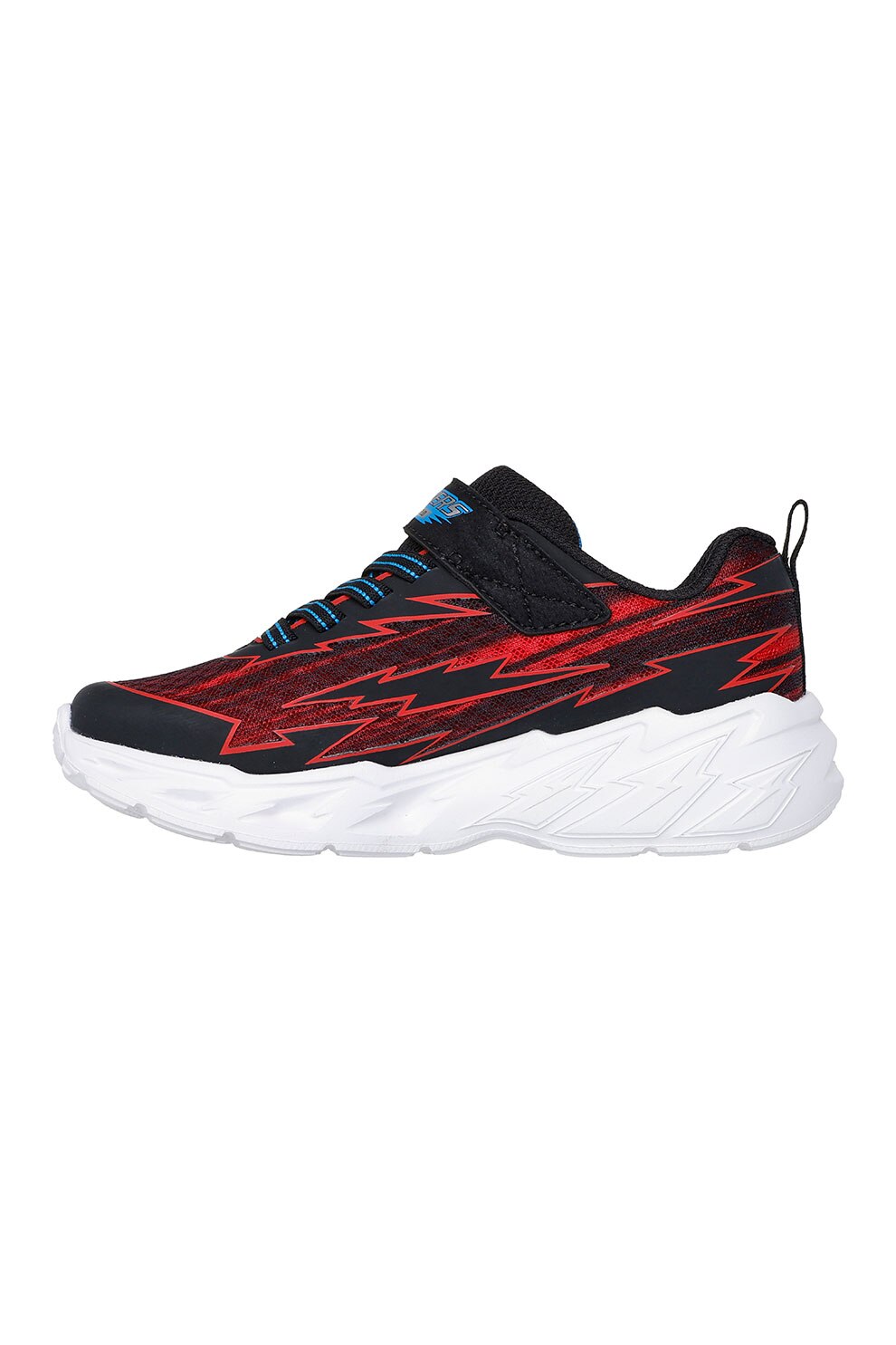 Skechers, Pantofi sport cu aspect contrastant Light Storm 2.0, Rosu, Negru, 28.5 EU