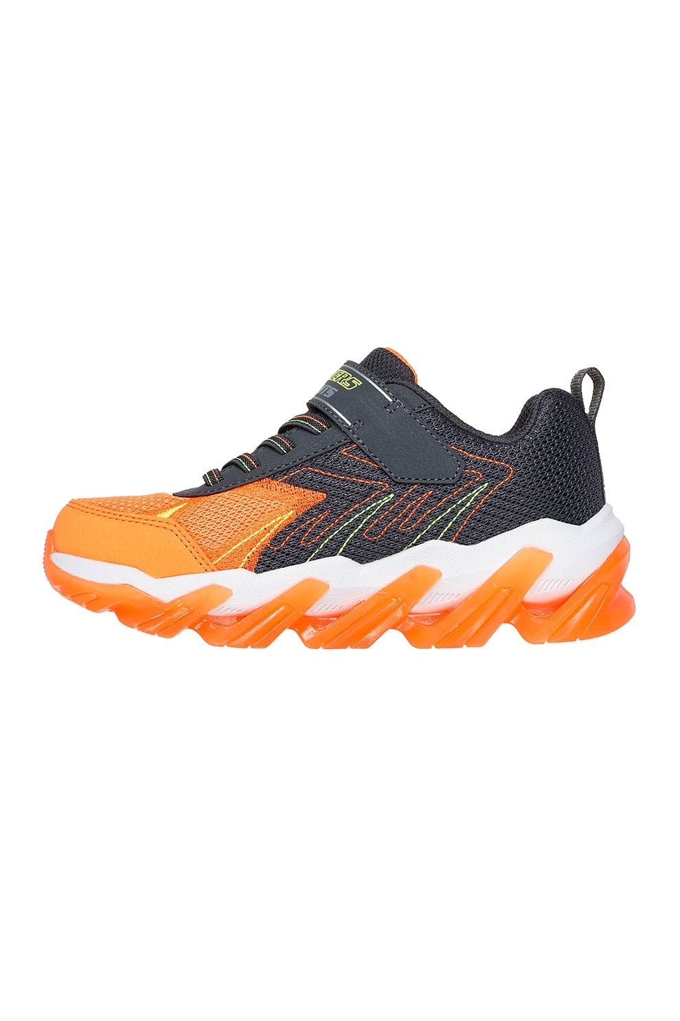 Skechers, Pantofi sport cu aspect contrastant S-Lights: Mega-Surge 2.0, Portocaliu, 28.5 EU