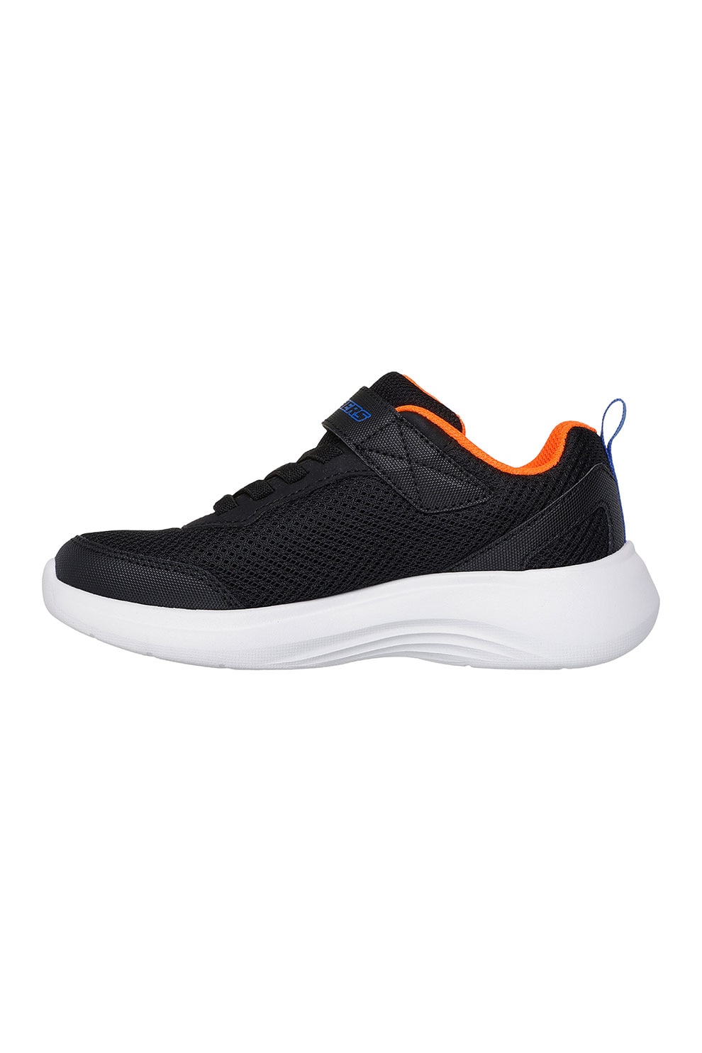 Skechers, Pantofi sport cu logo si inchidere velcro Selectors-Reset Achieved, Negru, 29 EU
