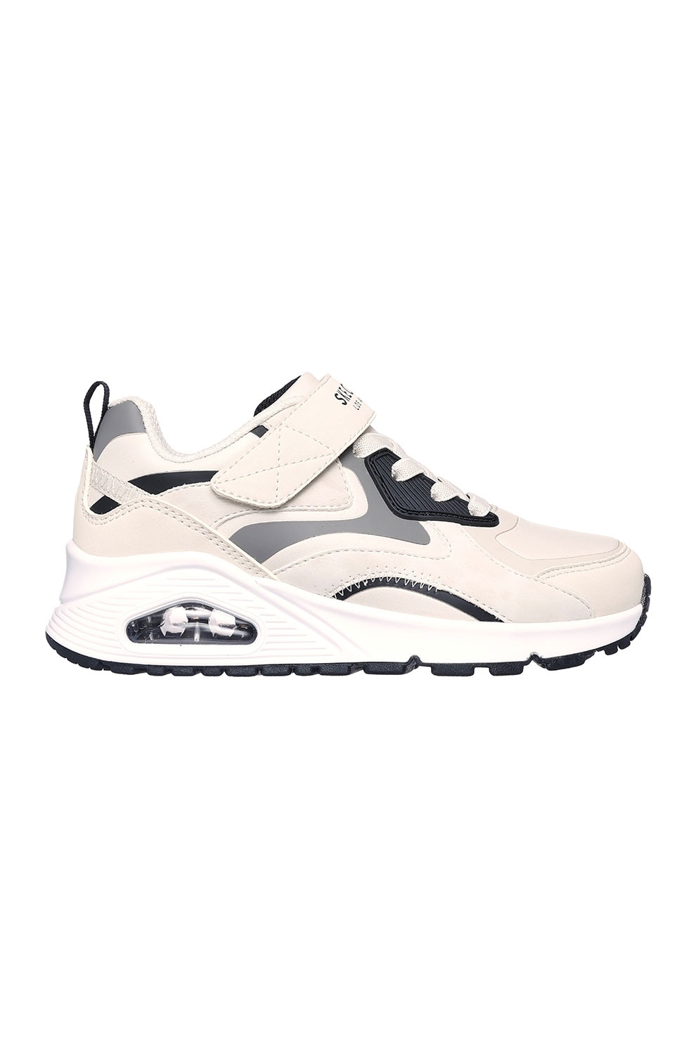 Skechers, Pantofi sport cu velcro Air Cooled Memory Foam, Bej deschis, 30 EU