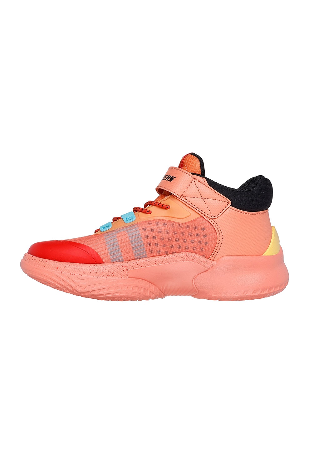 Skechers, Pantofi sport mid-high SKX Court Hype, Roz somon, 30 EU