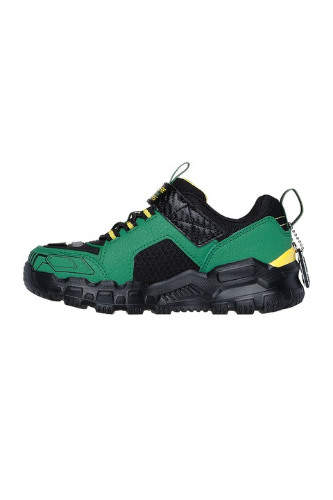 Skechers, Adventure Track Rugg tépőzáras sneaker, Zöld/Fekete