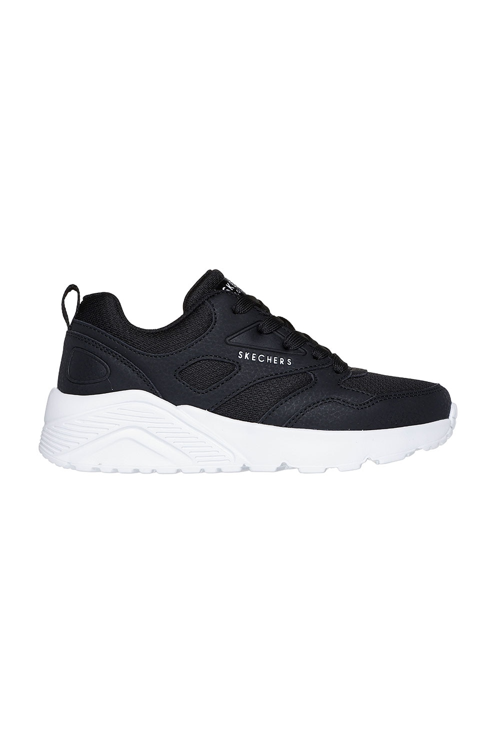 Skechers, Pantofi sport cu insertii de plasa Uno Lite Prime, Negru, 29 EU