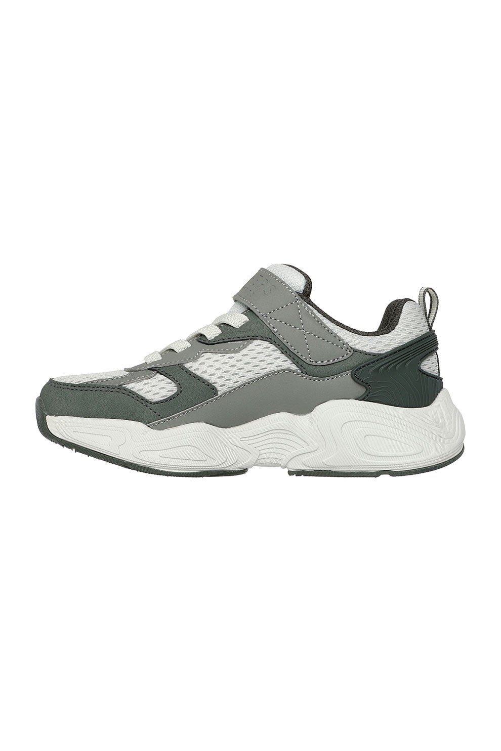 Skechers, Pantofi sport cu garnituri de plasa si sintetice Mega-Quake, Gri, 28.5 EU