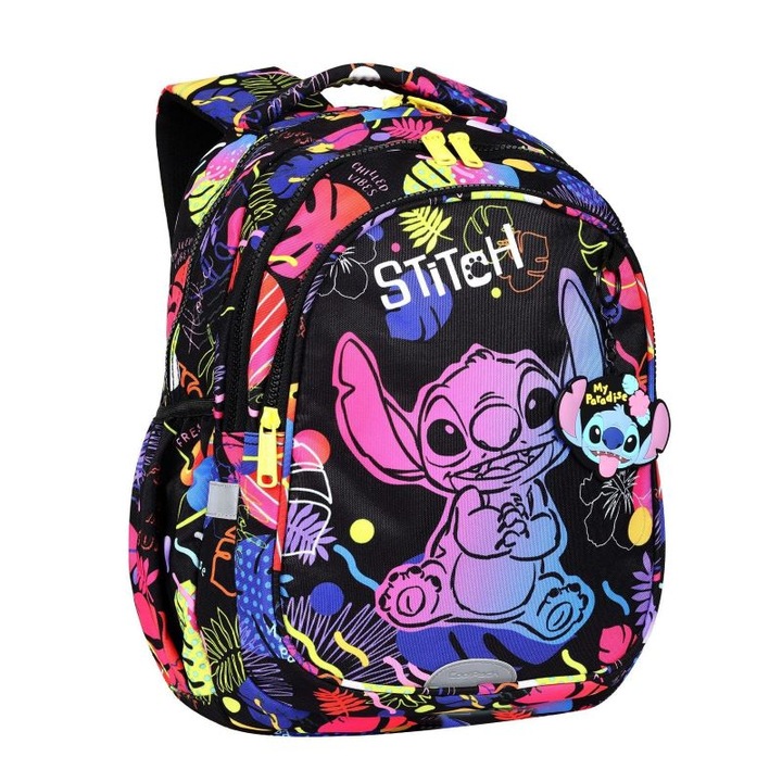 Ученическа раница Coolpack Jerry Stitch Black, 28 x 39 x 15 cm, Многоцветен