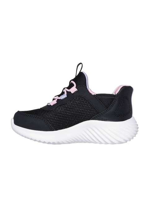 Skechers, Pantofi sport Bounder Slip-ins™, Alb/Negru/Roz pal