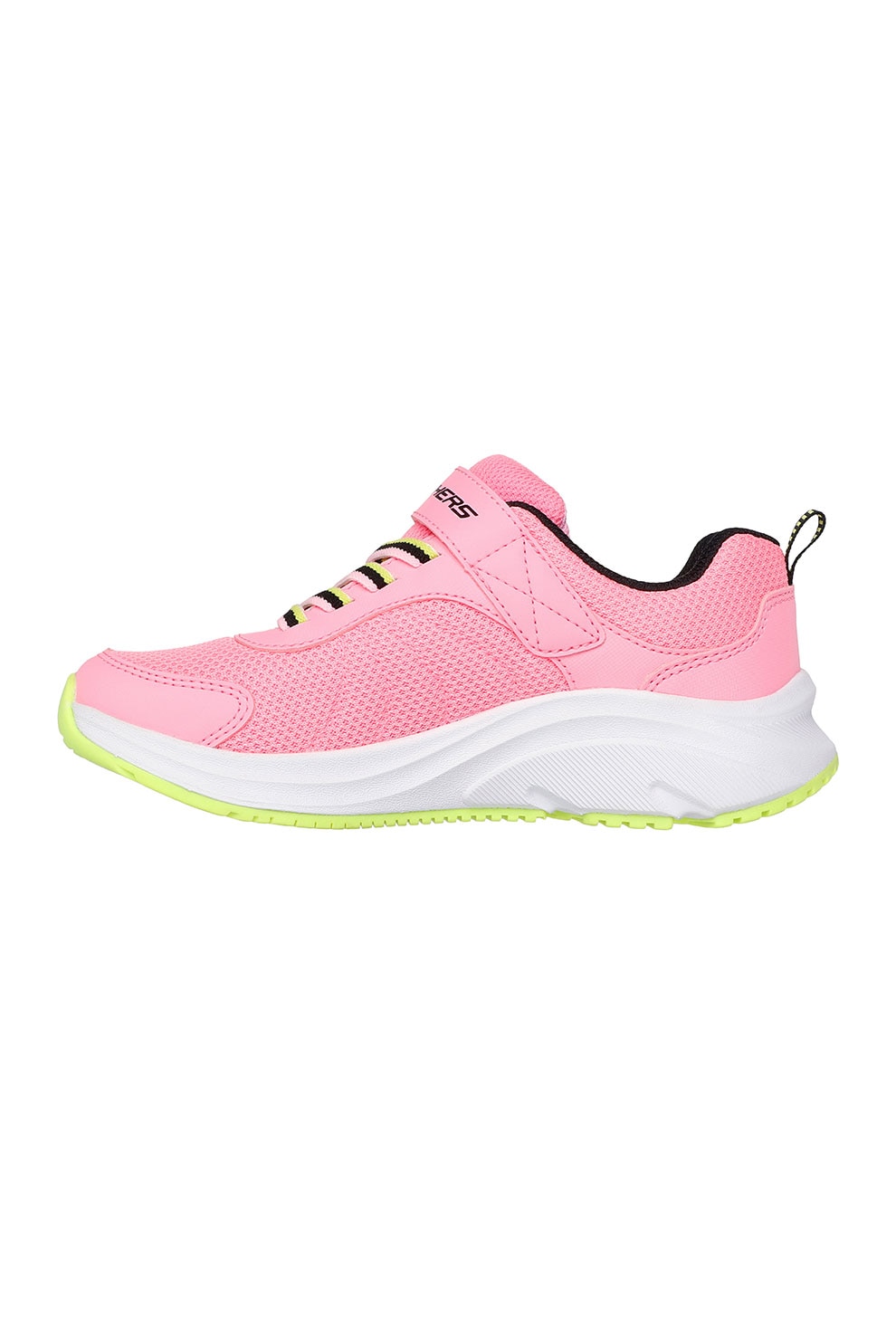 Skechers, Pantofi sport cu velcro Elite Sport, Roz neon, 28.5 EU