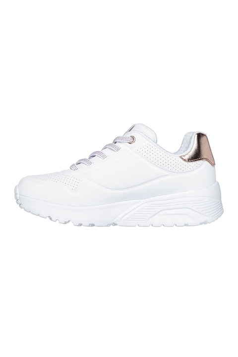 Skechers, Uno Lite sneaker kontrasztos részlettel, Fehér