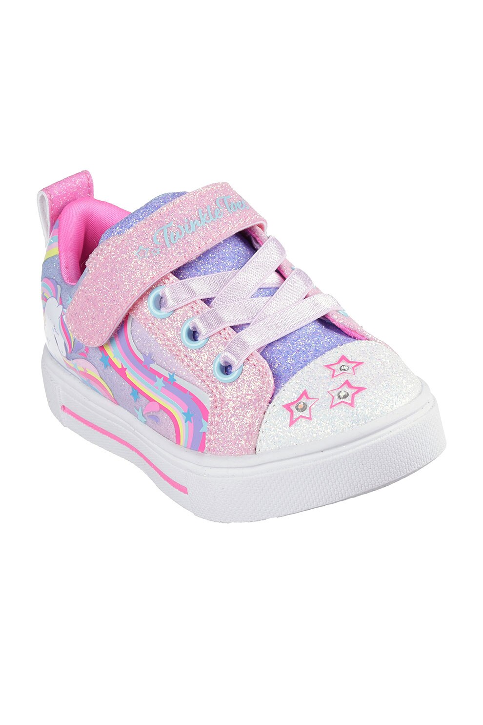 jun22❇️ Skechers, Pantofi stralucitori cu velcro si lumini Twinkle Sparks