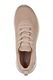 Skechers, Pantofi sport uni de piele ecologica, Bej, 38.5