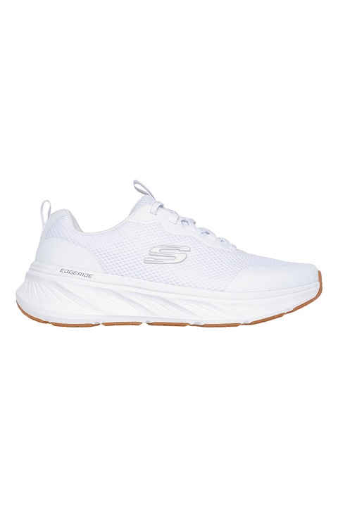 Skechers, Pantofi sport din plasa cu insertii din material sintetic Edgeride Rekze, Alb, 44