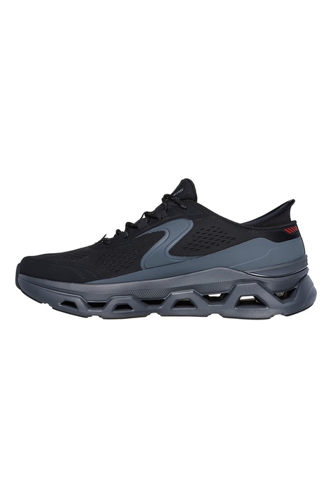 Skechers, Glide Step Altus Slip-Ins sneaker, Fekete, Sötétszürke, 44