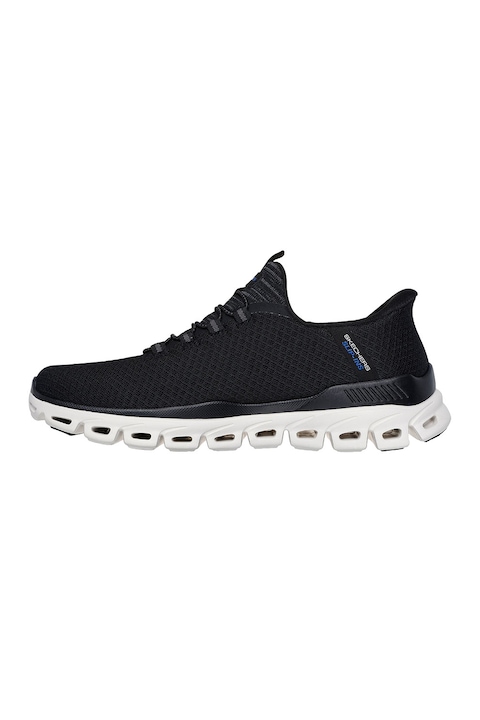 Skechers, Pantofi sport slip-ins din material textil Glide-Step Noxus, Negru