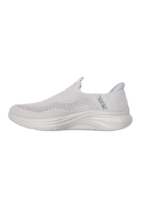 Skechers, Pantofi sport slip-on din material textil Vapor Foam Volann, Gri deschis