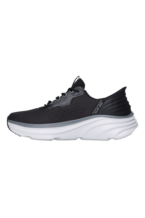 Skechers, Pantofi sport slip-on D'Lux Vapor, Negru