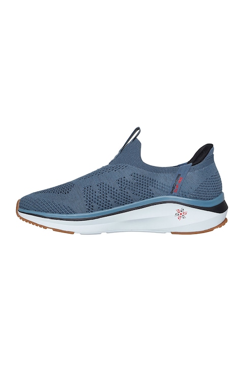 Skechers, Pantofi sport slip-on Vertex, Albastru inchis