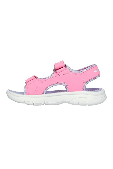 Skechers, Текстилни сандали с велкро, Розово