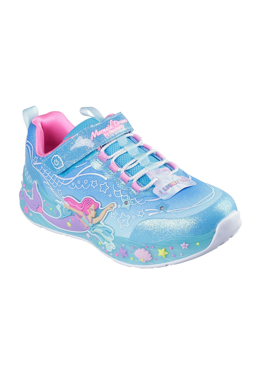 Skechers, Pantofi sport vu buton orpire/pornire Mermaid Dreams S