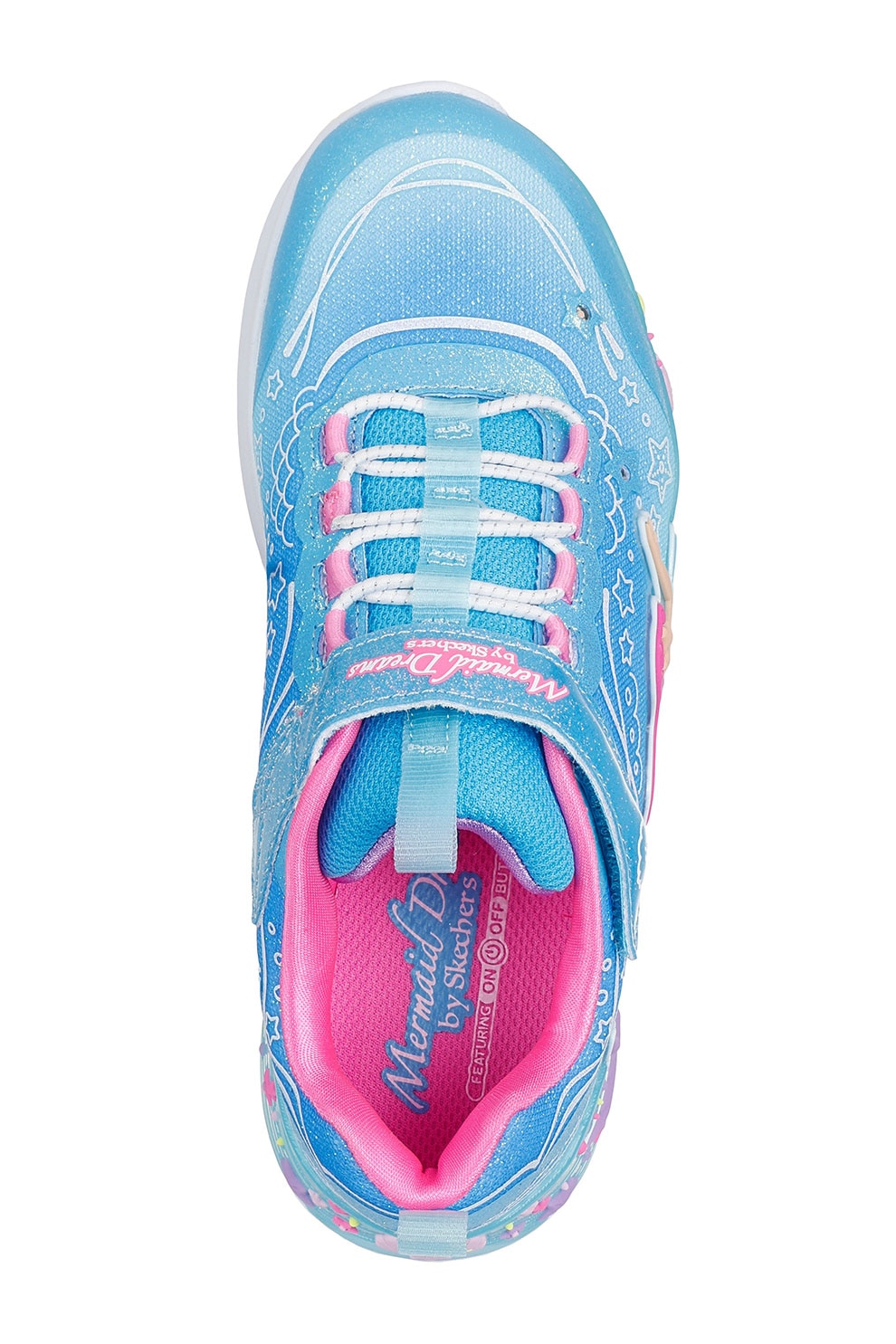 Skechers, Pantofi sport vu buton orpire/pornire Mermaid Dreams S