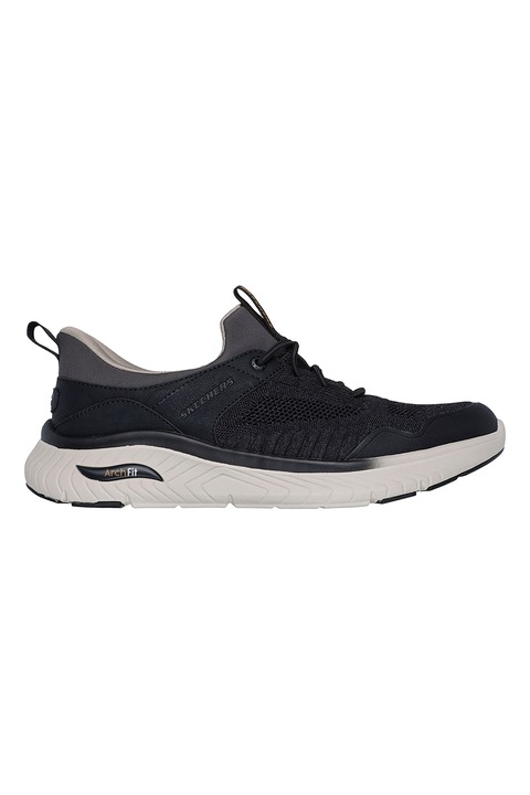 Skechers, Pantofi sport Slip-Ins Air-Cooled Arch fit, Negru