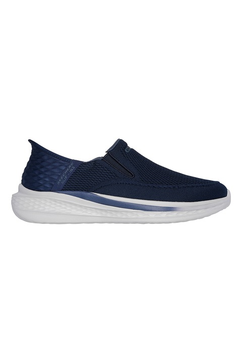 Skechers, Pantofi din plasa Slade - Deacon Slip-Ins, Bleumarin