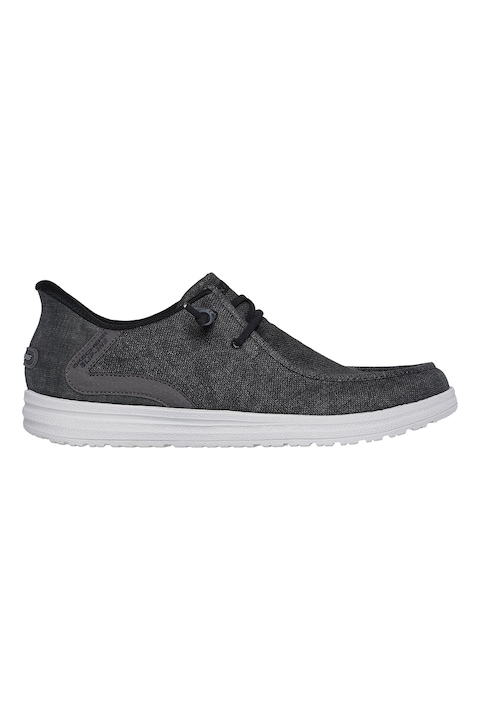 Skechers, Мокасини Melson - Coronado, Антрацитно сиво